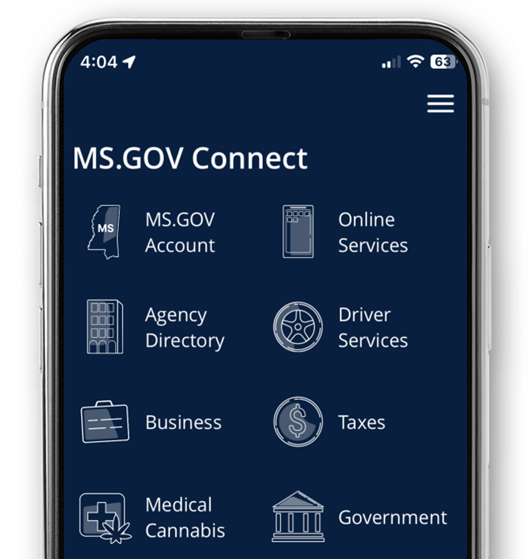 MS.GOV Connect screenshot